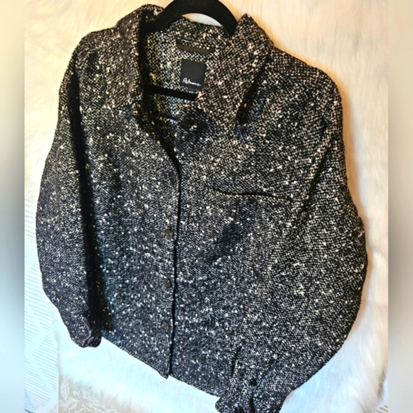 Reitmans Classic Midweight Marled Knit Shacket - Picture 2 of 7